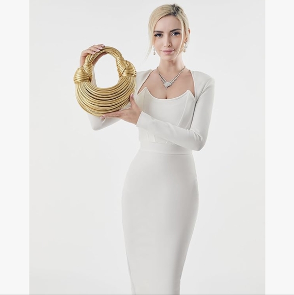 Women Woven Handbag PVC Leather Satchel Creative Noodles Style Fashion - Picture 2 of 14